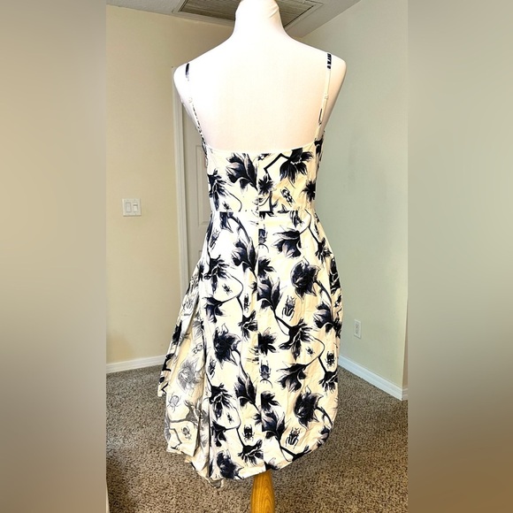 OSMAN Beetle Floral Ruffle fluttered Mini Dress cottagecore coquette womens 6 - Picture 8 of 14